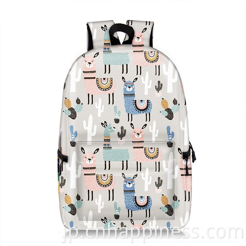 卸売空白の昇華フルプリント防水バックパック動物園動物の肩バックパックスクールバッグ